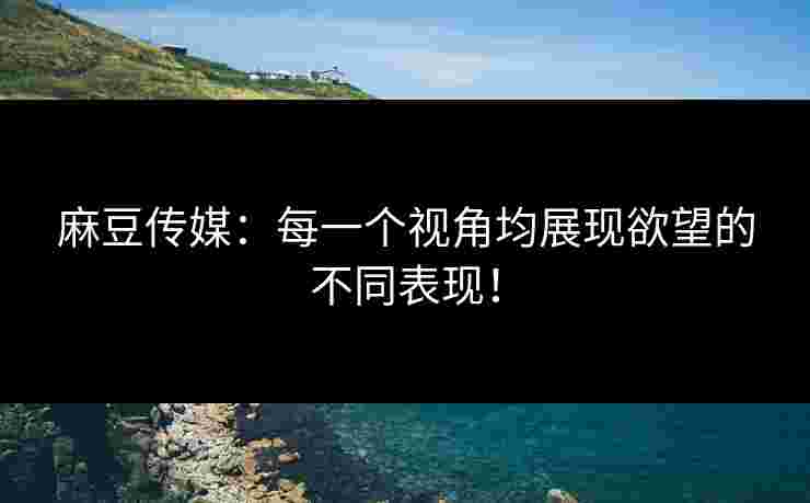 麻豆传媒：每一个视角均展现欲望的不同表现！