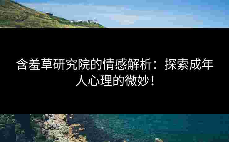 含羞草研究院的情感解析：探索成年人心理的微妙！